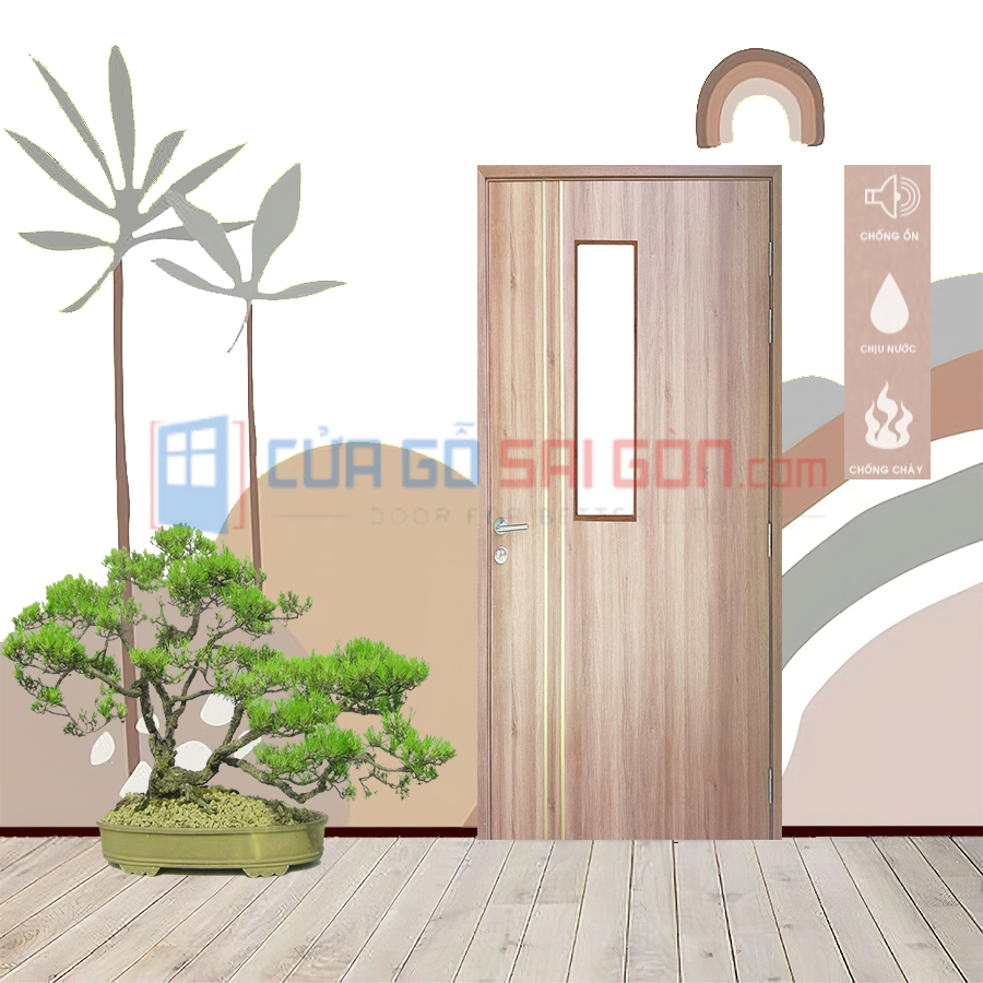 Cửa gỗ nhựa composite phù hợp với môi trường ẩm ướt