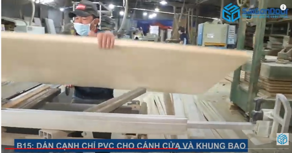 Quy trình sản xuất cửa gỗ công nghiệp