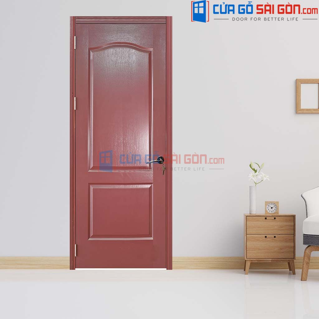 Mẫu cửa chống ồn phòng ngủ - Cửa Gỗ Công Nghiệp HDF 2A-12 CGSG